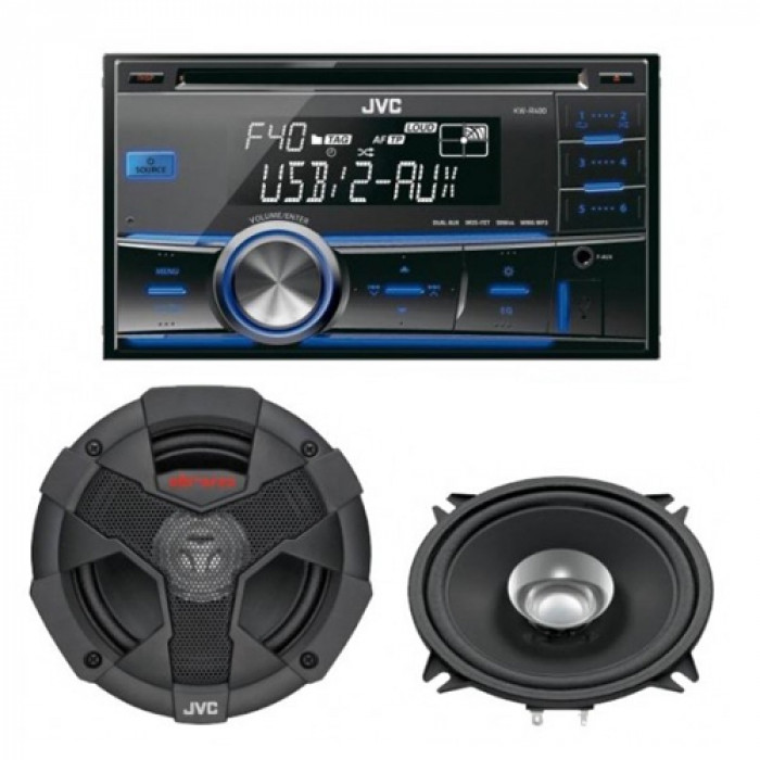Pachet JVC KW-R400EY + CS-V517U