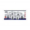 Set 6 oale cu capac din sticla termorezistenta Peterhof PH-15234S