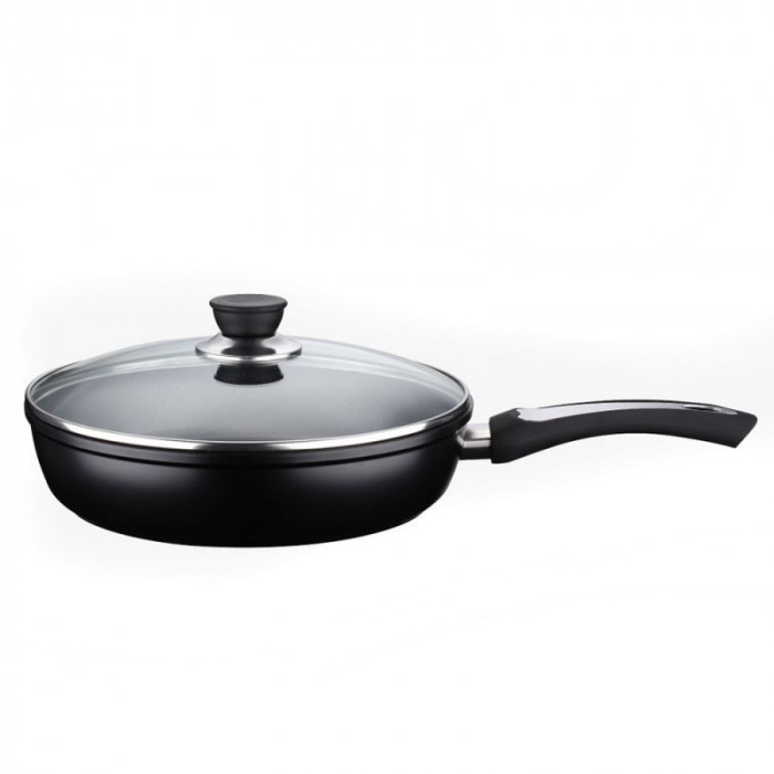 Tigaie Peterhof, 26 cm, Aluminiu, Capac, Negru PH-15402-26