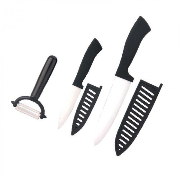  Set cutite din ceramica - 2 piese si decojitor, Peterhof, PH-22307
