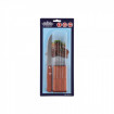 Set cutite Peterhof, 6 piese, Inox, Argintiu/Maro  PH-22431