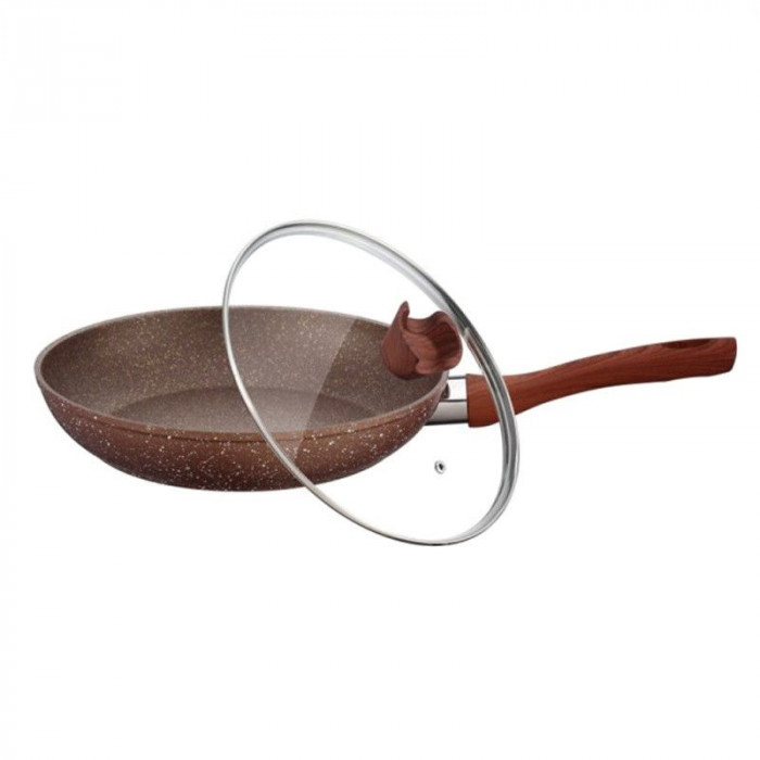 Tigaie granit Peterhof PH-25348-28, 28 cm, capac inclus 