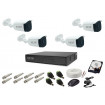 Sistem supraveghere HD exterior complet, 1.3 MP, 4 camere IR 30 m