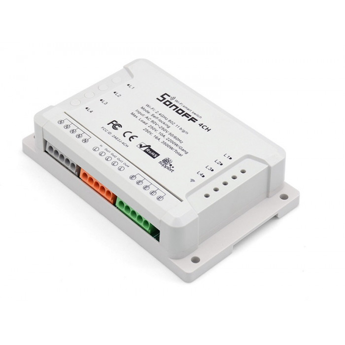 Releu Wireless 4 canale SONOFF 4CH 10A 