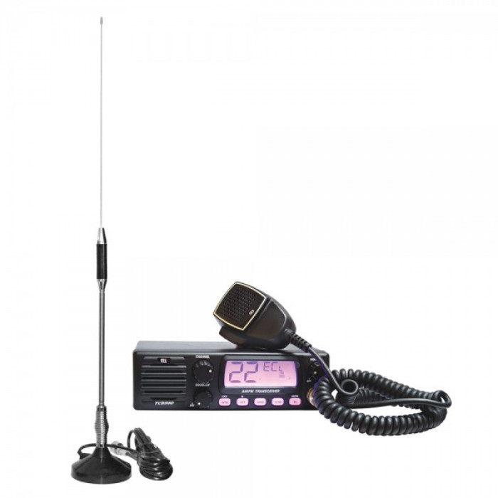 Kit Statie radio CB TTi TCB-900 + Antena Midland 18-244