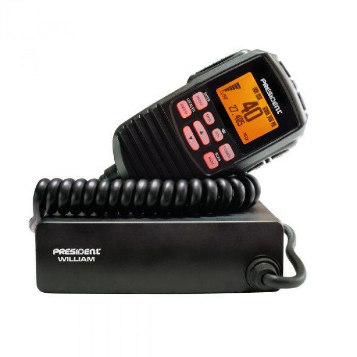 Statie radio CB President William ASC, cu squelch automat cod TXMU094