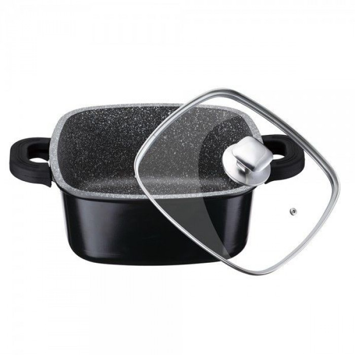 Cratita patrata cu interior de granit 4.5 l Zillinger ZL-803