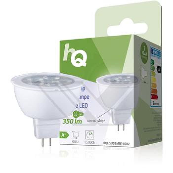 Bec cu led MR16 GU5.3 5.5 W lumina calda HQ