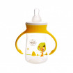 Biberon "Pupaza din tei" cu manere 125 ml Minut Baby 0+