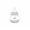Biberon Minut Baby 150 ml gat larg cu tetina silicon 0+ si capac lapte