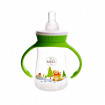 Biberon "Ursul pacalit de vulpe" cu manere 125 ml Minut Baby 0+