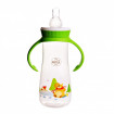 Biberon "Ursul pacalit de vulpe" cu manere 250 ml Minut Baby 3+
