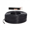 Rola 100 M cablu CCTV coaxial RG 59 cu alimentare 2 X 0,75 mm