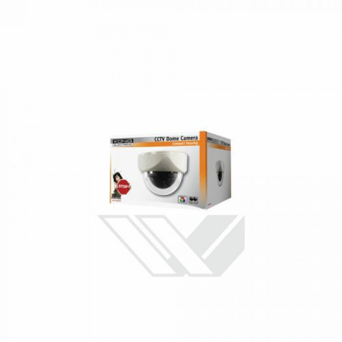 Camera securitate dome 1.3"CCD Sony 420 linii TV alb, Konig
