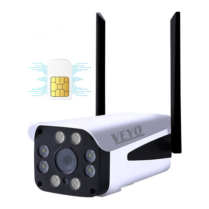 Camera supraveghere exterior VEYO bullet, 4MP GSM 4G slot SIM, P2P, slot microSD, IR 40M