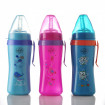 Cana anticurgere cu pai de silicon si clips de prindere, 360 ml, 6+