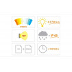 Proiector metalic led slim 30w