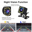Camera auto marsarier, rezolutie HD, 12 LED-uri IR, protectie la apa, unghi de vizualizare 170°