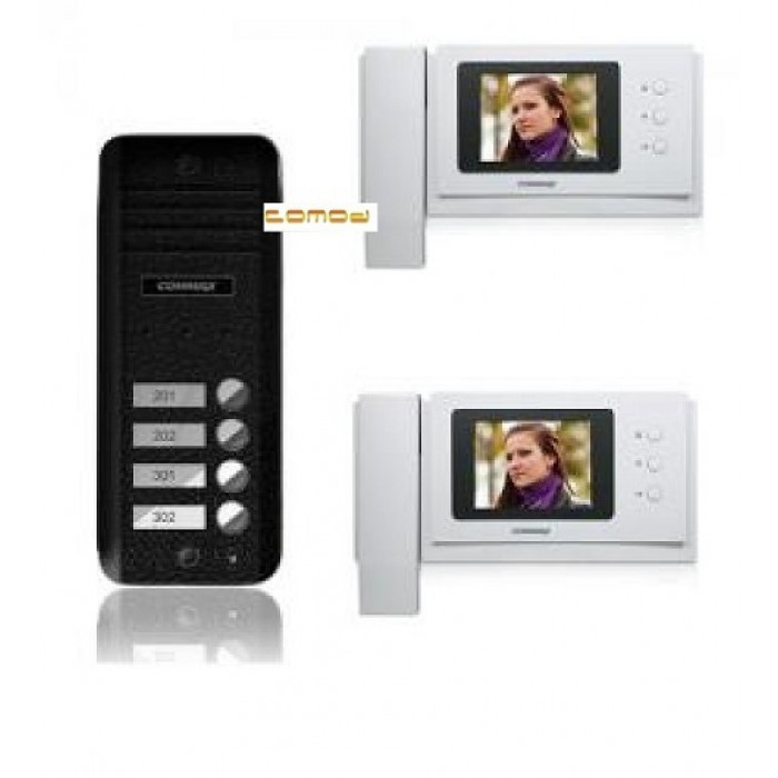 KIT VIDEOINTERFON PENTRU 2 FAMILII COMMAX