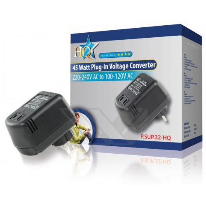 Convertor de tensiune 220V-110V 45W, HQ