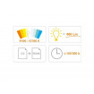 Tub LED T8 60 cm alb rece