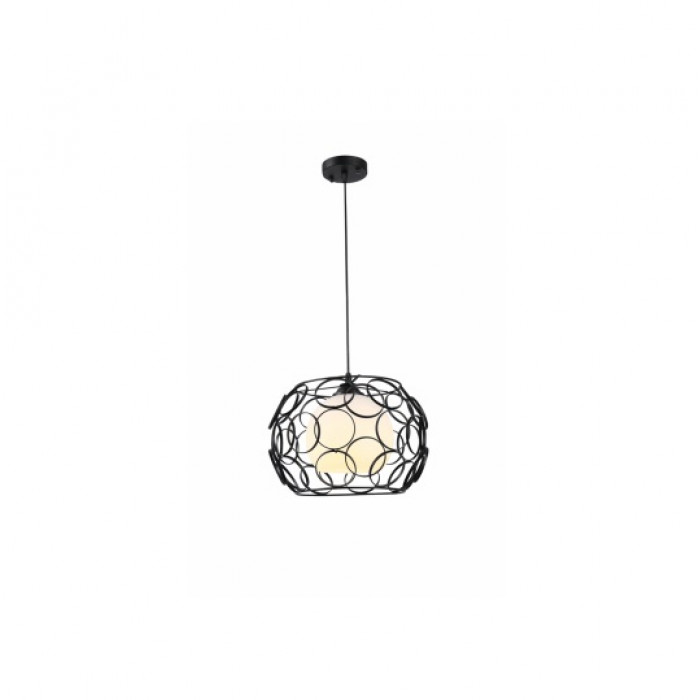 Pendul Erste Modus Negru cu Alb 1xE27