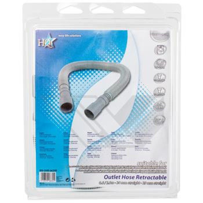 Furtun de scurgere  pt masina de spalat, lung.2m, diametru 24-29mm, HQ