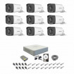 Sistem supraveghere complet 1080P Hikvision Turbo HD EXT 9 camere IR 80 m