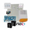 Kit alarma la efractie DSC NEO cu sirena exterioara KIT2016EXT-BS1