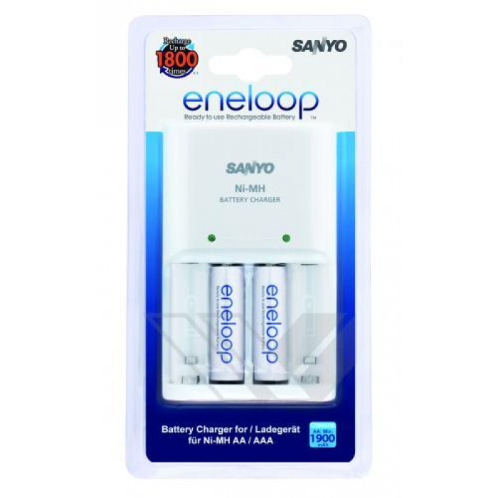 Incarcator AA/AAA NIMH R3/R6 + 2R6 1900mAh Eneloop