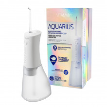 Irigator oral/ dus bucal Vitammy Aquarius, 3 moduri de functionare, varf rotativ la 360 de grade, 4 duze, capacitate rezervor 320 ml, Alb Irigator oral/ dus bucal Vitammy Aquarius, 3 moduri de functionare, varf rotativ la 360 de grade, 4 duze, capacitate rezervor 320 ml, Alb