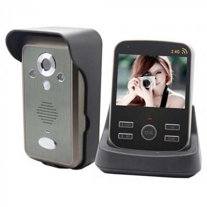 Video interfon wireless Kivos KDB301 cu senzor de prezenta