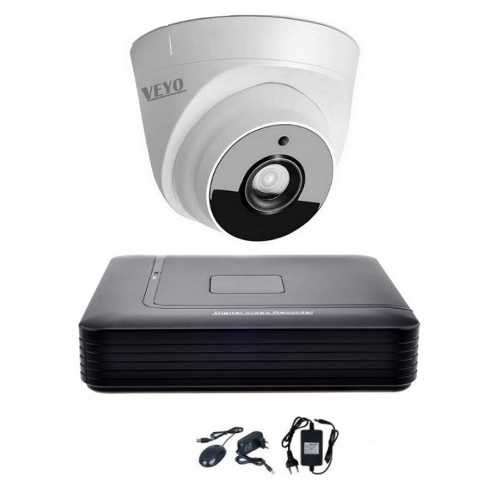 Kit supraveghere interior 1 camera dome AHD 2 MP FULL HD
