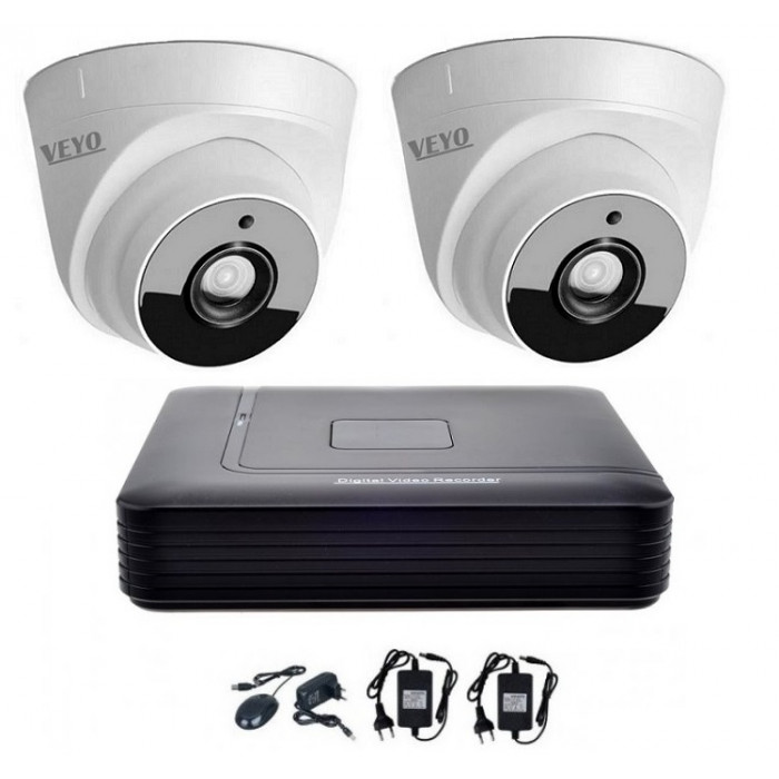 Kit Supraveghere Interior 2 Camere Dom Ahd 2 Mp Full Hd