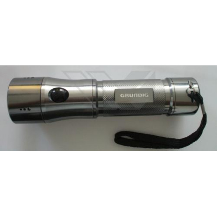 Lanterna cu carcasa din aluminiu, 12 led-uri,4 baterii tip AA, GRUNDIG