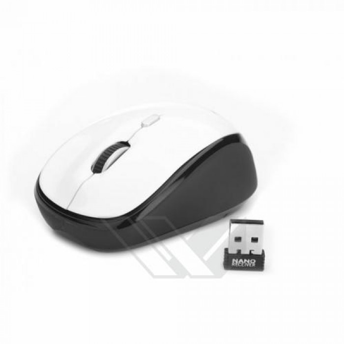 Mouse fara fir 2.4GHz alb Roly NGS