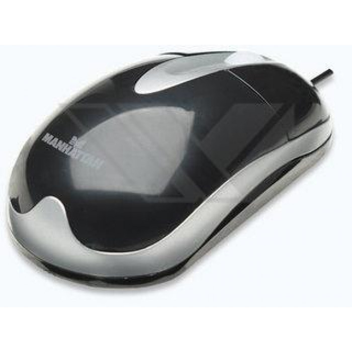 Mouse optic USB 1000dpi negru 177016 Manhattan