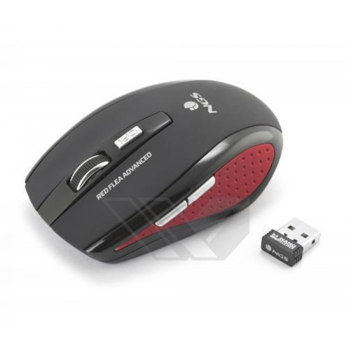 Mouse wireless Flea Advance 800dpi, Rosu