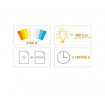 Panou LED slim patrat 6 W, 4000 K