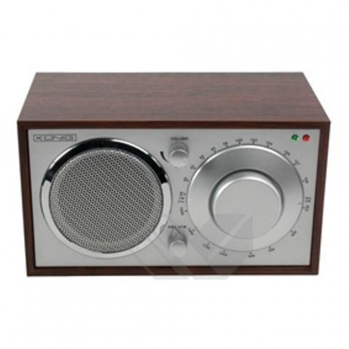 Radio retro AM/FM, antena telescopica incorporata, 230V, Konig