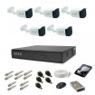 Sistem supraveghere HD exterior complet, 1.3 MP, 5 camere IR 30 m