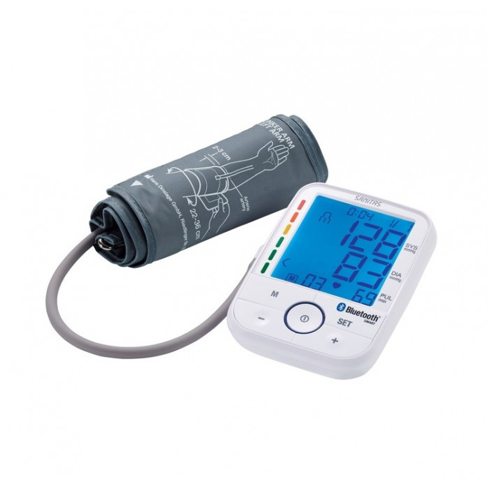 SANITAS Oberarm-Blutdruckmessgerät SBM 67 Bluetooth Mit