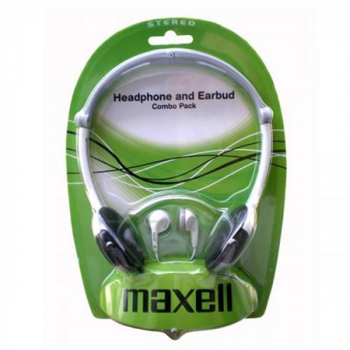 Set casca peste ureche + casca in ureche Maxell