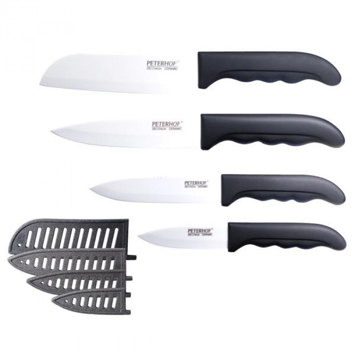 Set cutite din ceramica alba 4 piese PH-22347