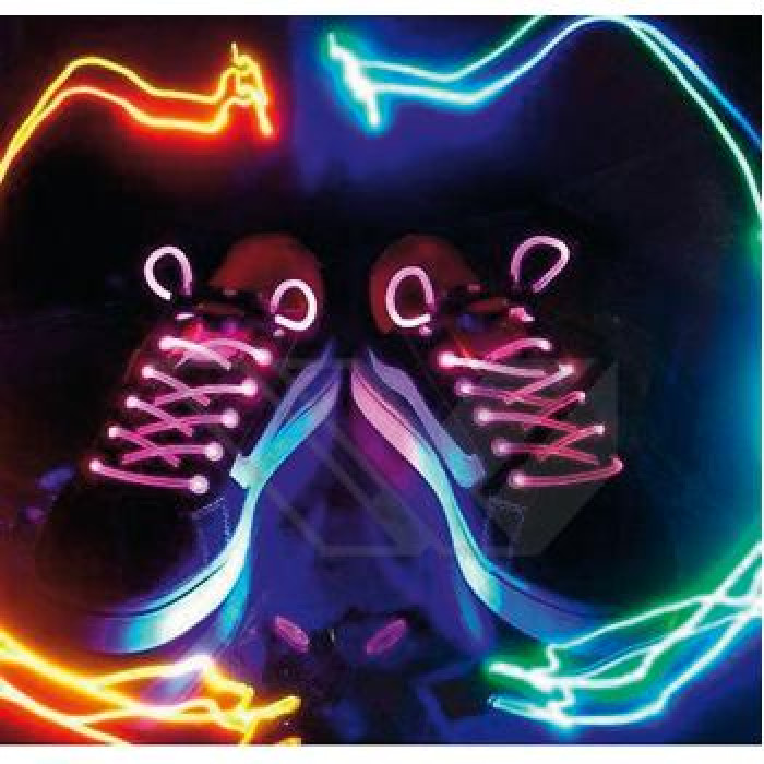 Sireturi de pantofi cu led, roz, BasicXL
