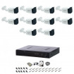Sistem supraveghere HD exterior complet, 1.3 MP, 10 camere IR 30 m