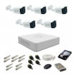 Sistem de supraveghere Complet 1080P EXT 5 AHD, IR 30 m