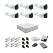 Sistem de supraveghere Complet 1080P EXT 6 AHD, IR 30 m