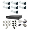 Sistem supraveghere HD exterior complet, 1.3 MP, 7 camere IR 30 m