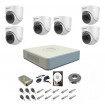 Sistem supraveghere audio-video 6 camere pentru interior Hikvision DOM Turbo HD 1080P